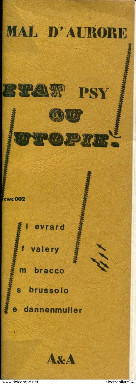 Fanzine Mal D'aurore Etat Psy Ou Utopie Valery Brussolo Etc Ed A &a - Fanzines