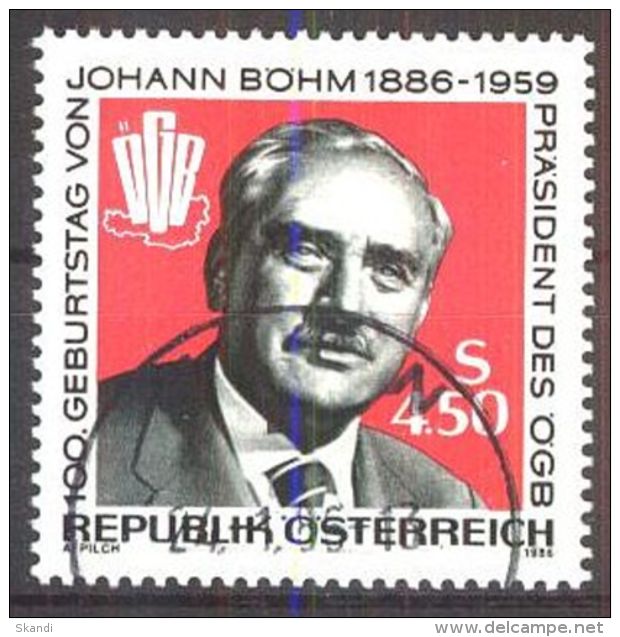 ÖSTERREICH 1986 Mi-Nr. 1836 O Used - Aus Abo - Gebraucht