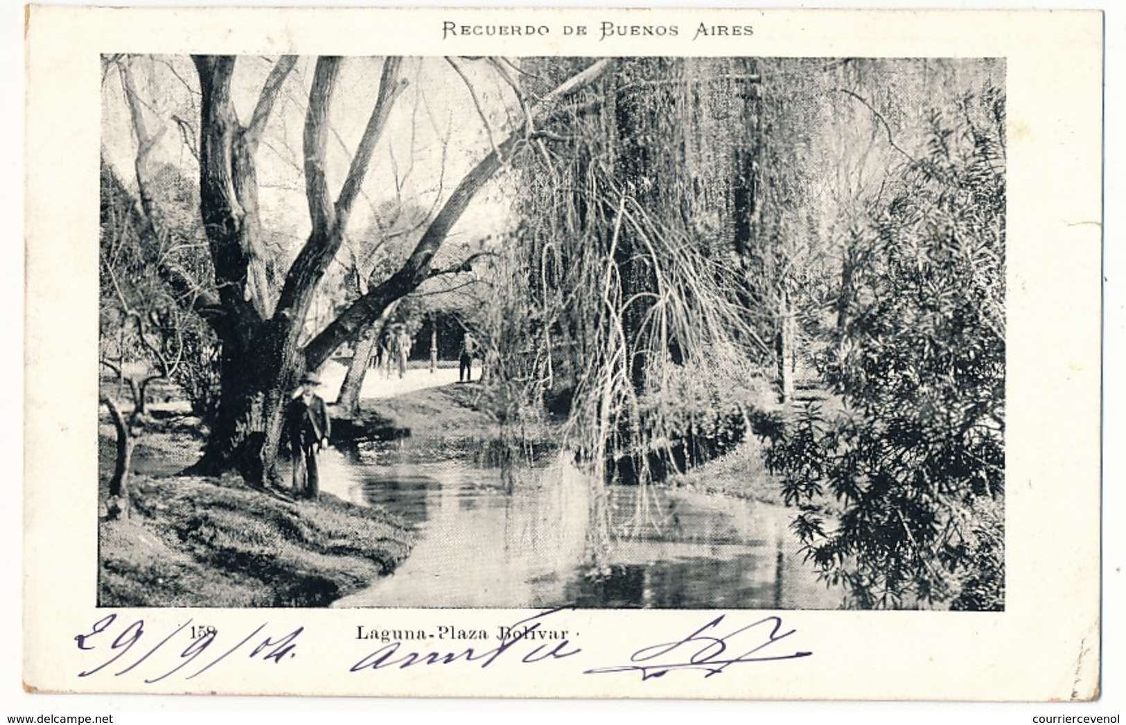 CPA - ARGENTINE - BUENOS AIRES - Laguna - Plaza Bolivar - Argentine