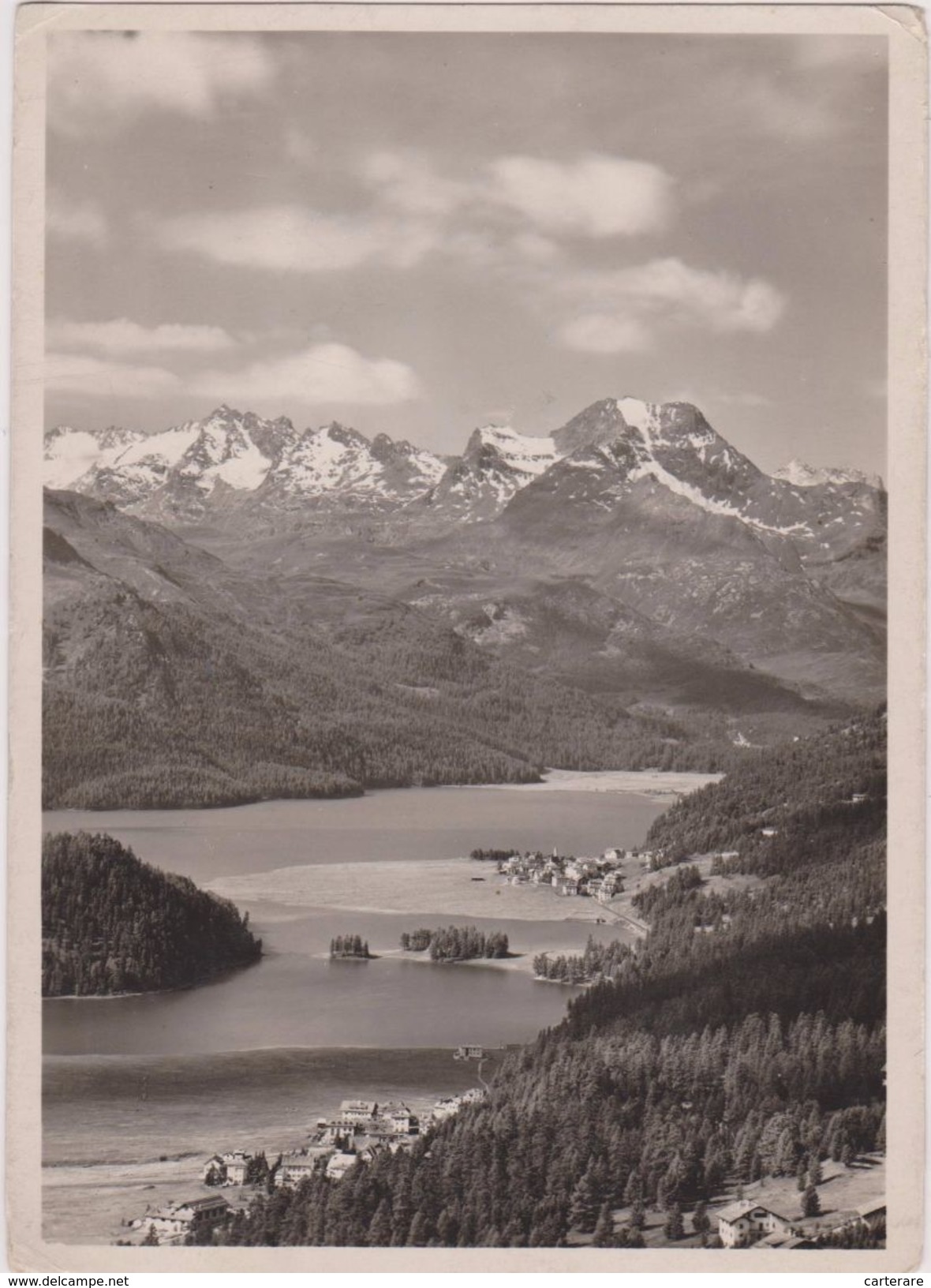 SUISSE,SWITZERLAND,SVIZZERA,HELVETIA,SWISS,GRISONS,SILVAPLANA,LAC DE CHAMPFER,CAMPFER,MALOJA,CARTE PHOTO WAGNER - Silvaplana