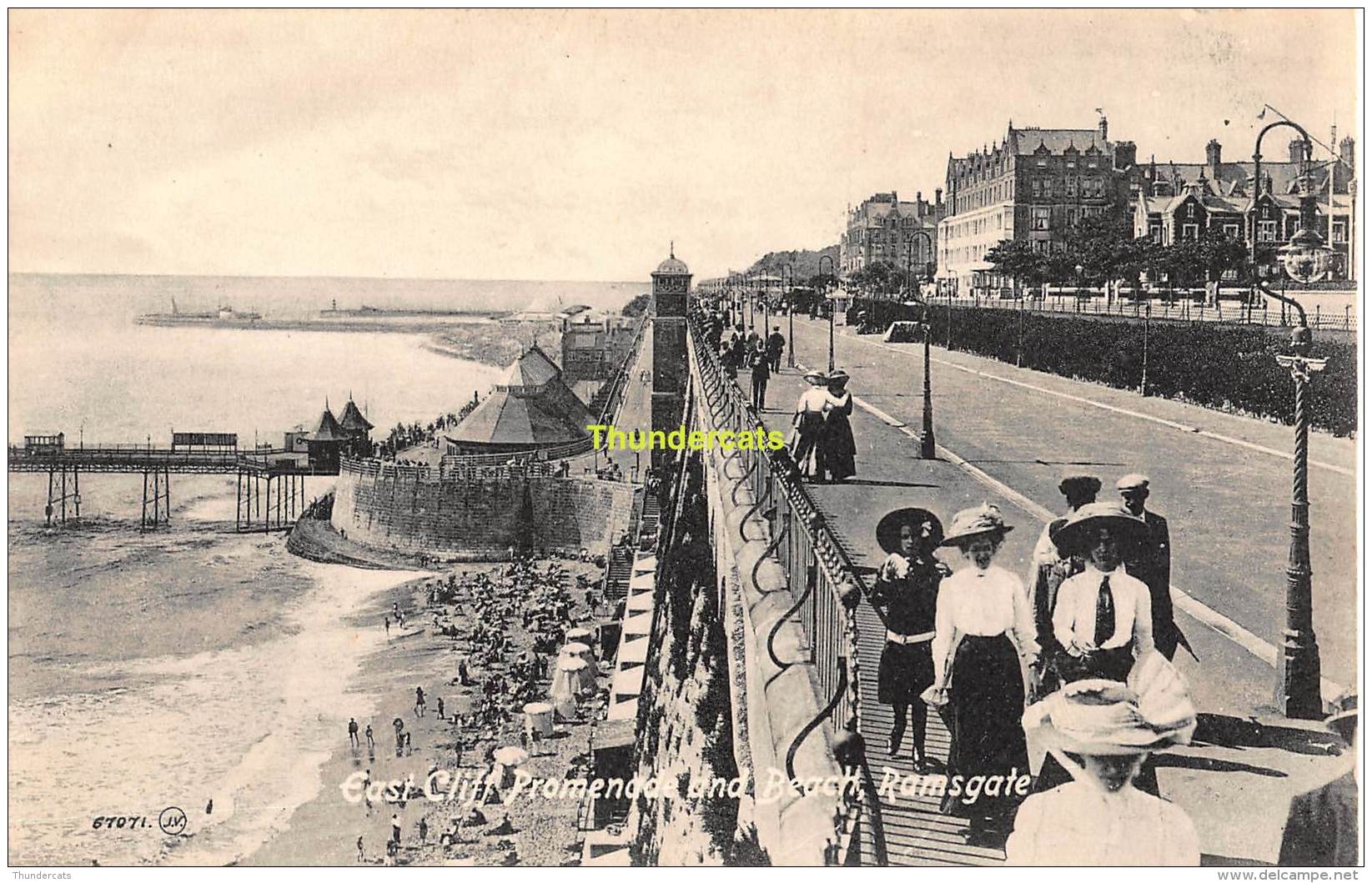 CPA  EAST CLIFF PROMENADE AND BEACH RAMSGATE - Ramsgate