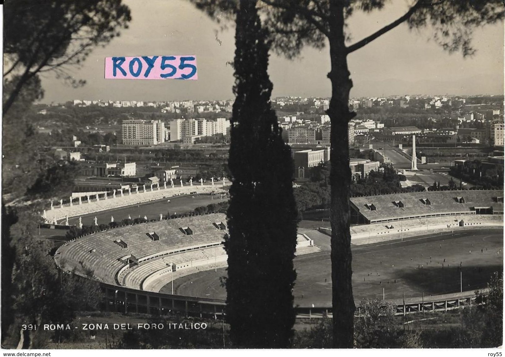 Sport Calcio Roma Zona Foro Italico Particolare Diversa Veduta Stadio Calcio Anni 40 - Soccer