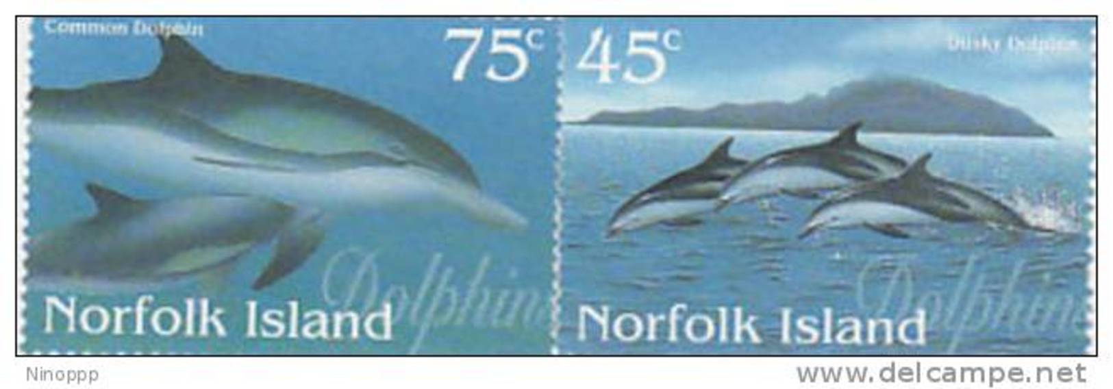 Norfolk Island-1997 Dolphins Set MNH - Isola Norfolk