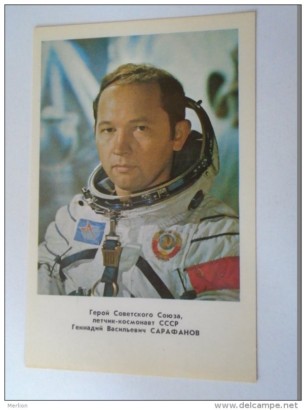 D154173  SPACE  URSS - Gennadiy Vassilievitsch Sarafanov -  SOVIET COSMONAUT/SPACEMAN/ASTRONAUT  1978 - Espace