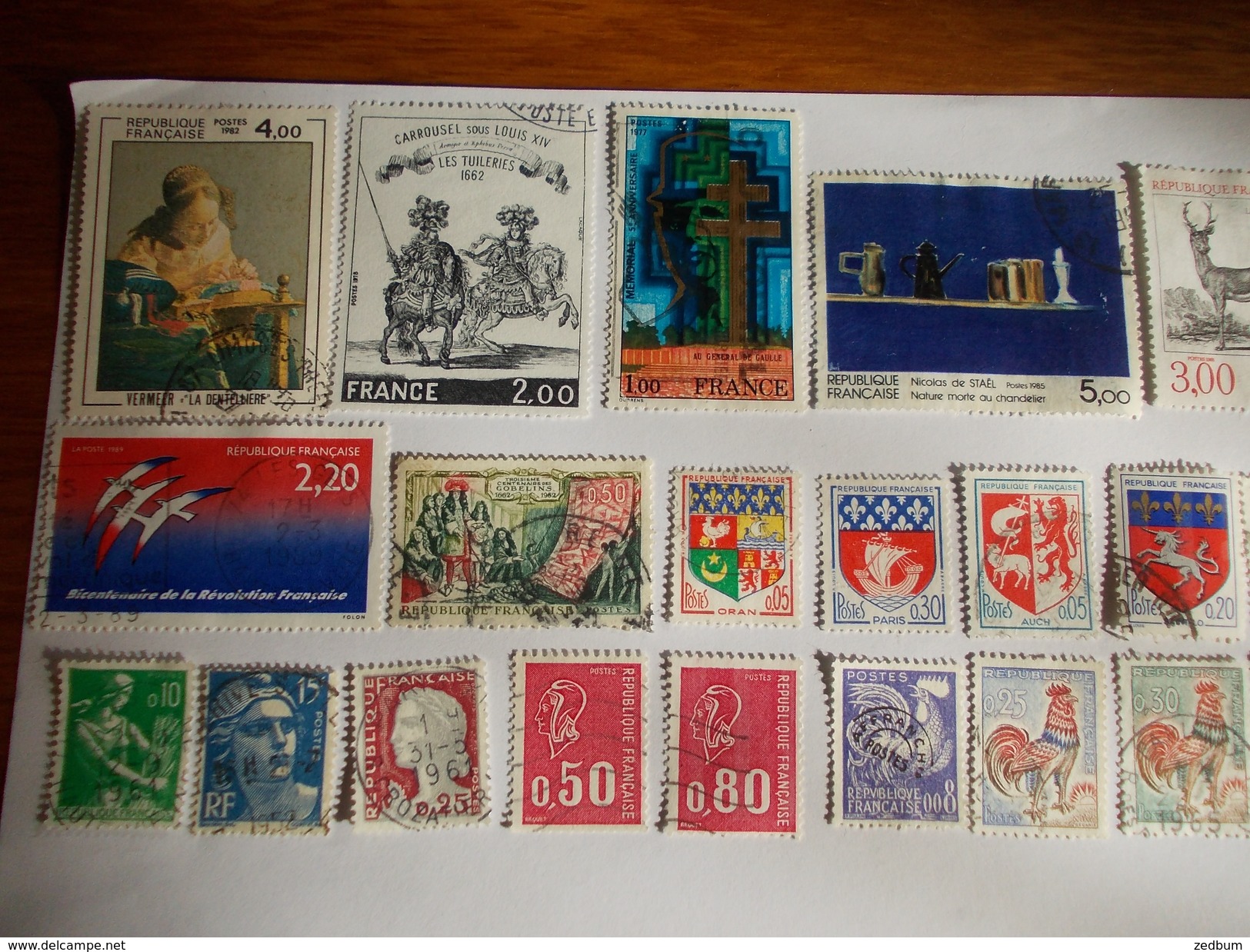 TIMBRE France Lot De 30 Timbres à Identifier N° 604 - Lots & Kiloware (mixtures) - Max. 999 Stamps