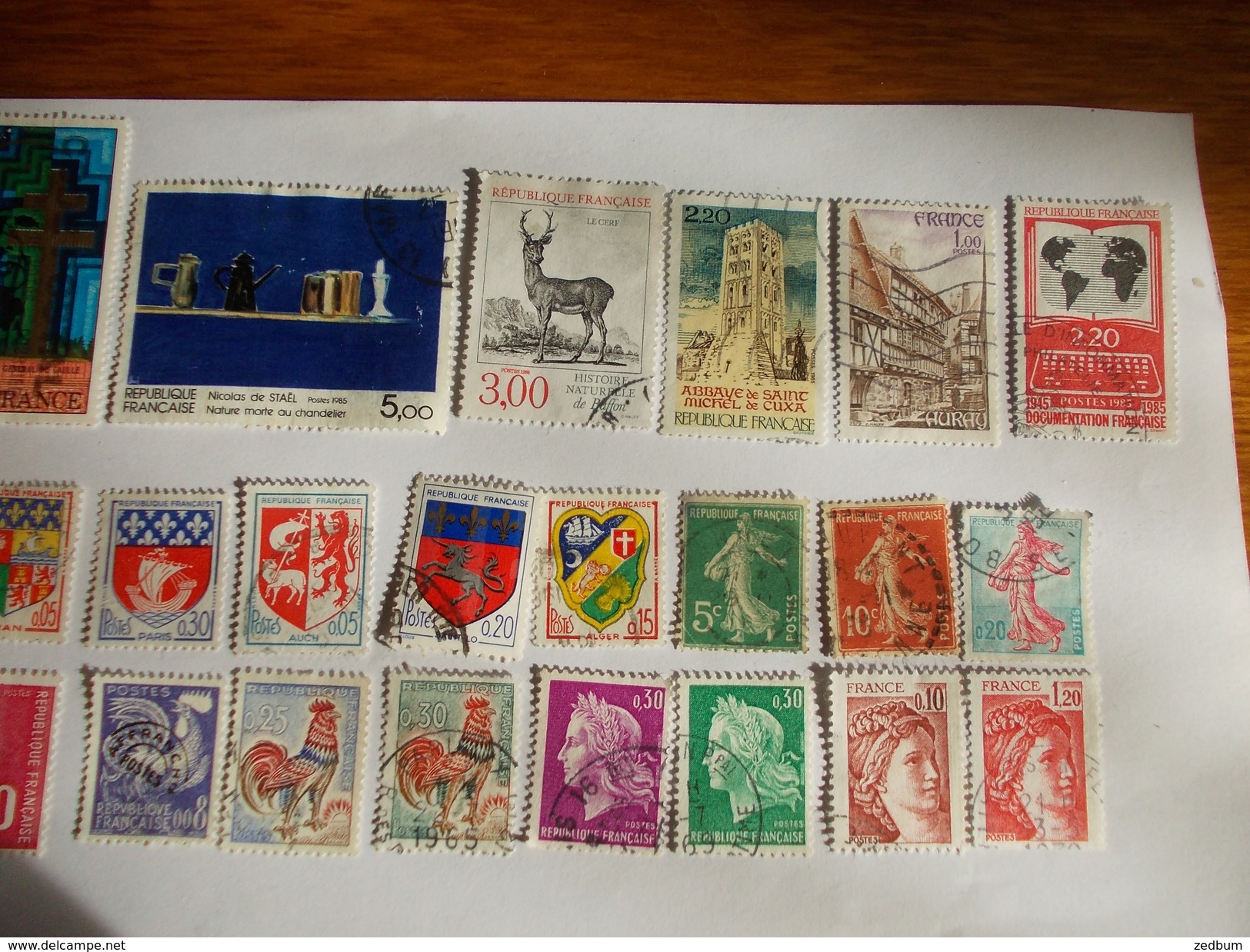 TIMBRE France Lot De 30 Timbres à Identifier N° 604 - Lots & Kiloware (mixtures) - Max. 999 Stamps