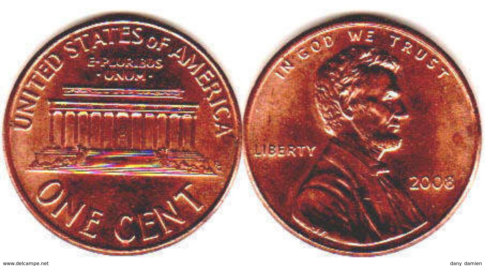 UNITED STATES OF AMERICA - USA - ONE CENT (2008) - LINCOLN (D) - Verzamelingen