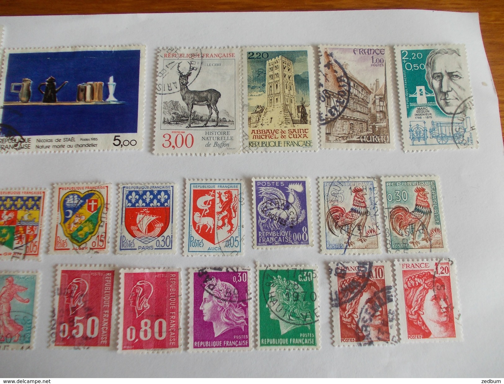 TIMBRE France Lot De 30 Timbres à Identifier N° 609 - Alla Rinfusa (max 999 Francobolli)