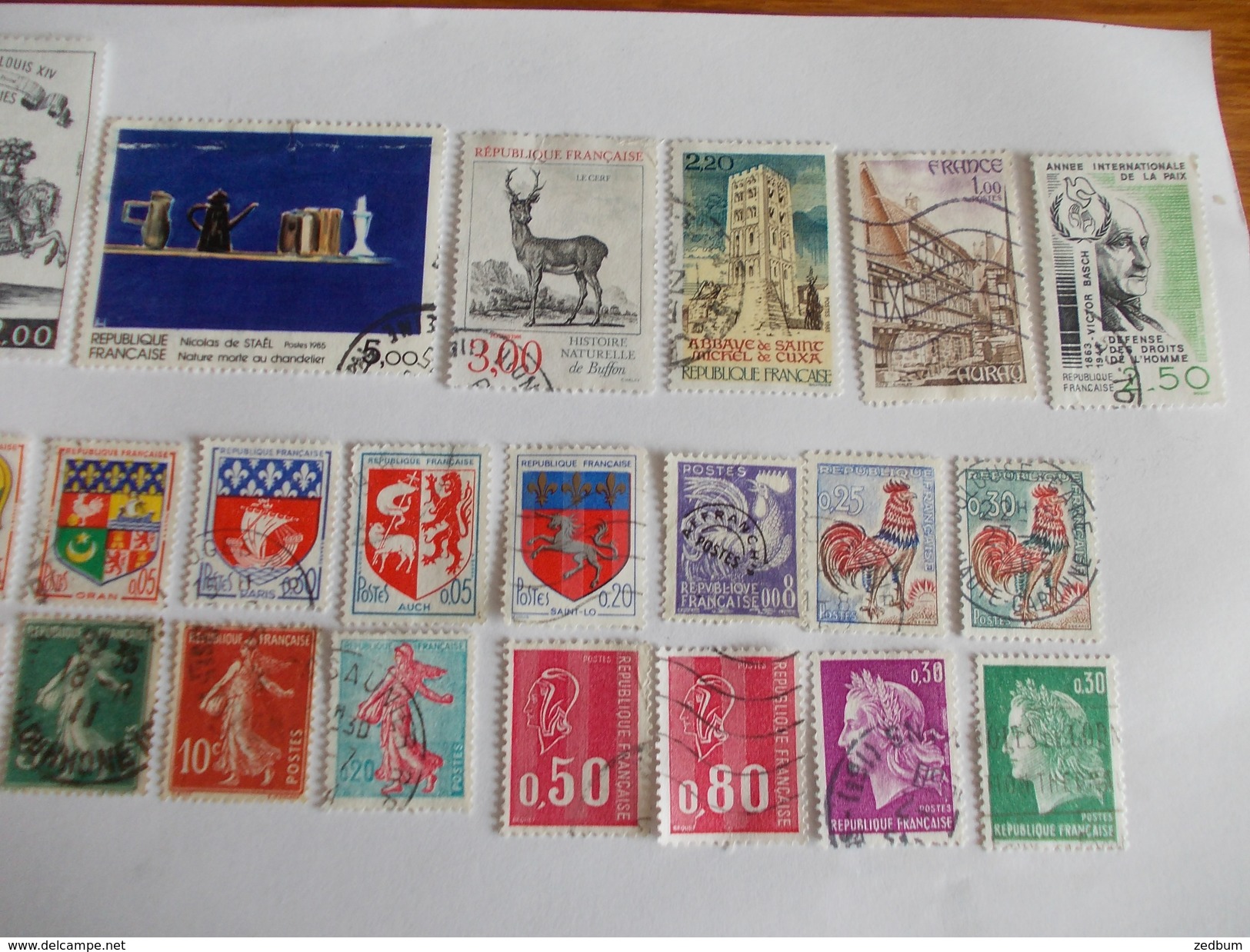 TIMBRE France Lot De 30 Timbres à Identifier N° 610 - Mezclas (max 999 Sellos)