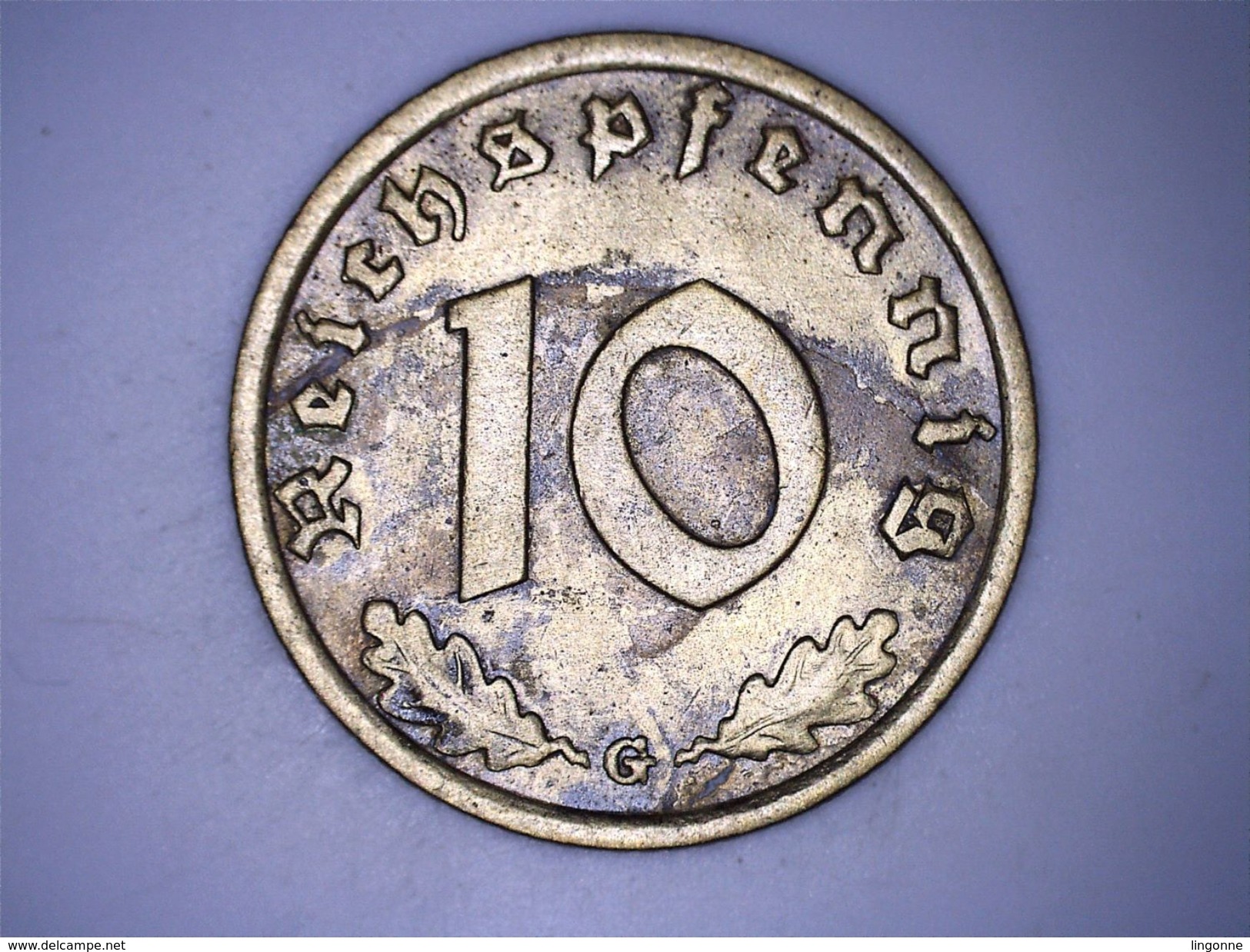 Allemagne - IIIe Reich - 10 Reichspfennig 1938 G - 10 Reichspfennig