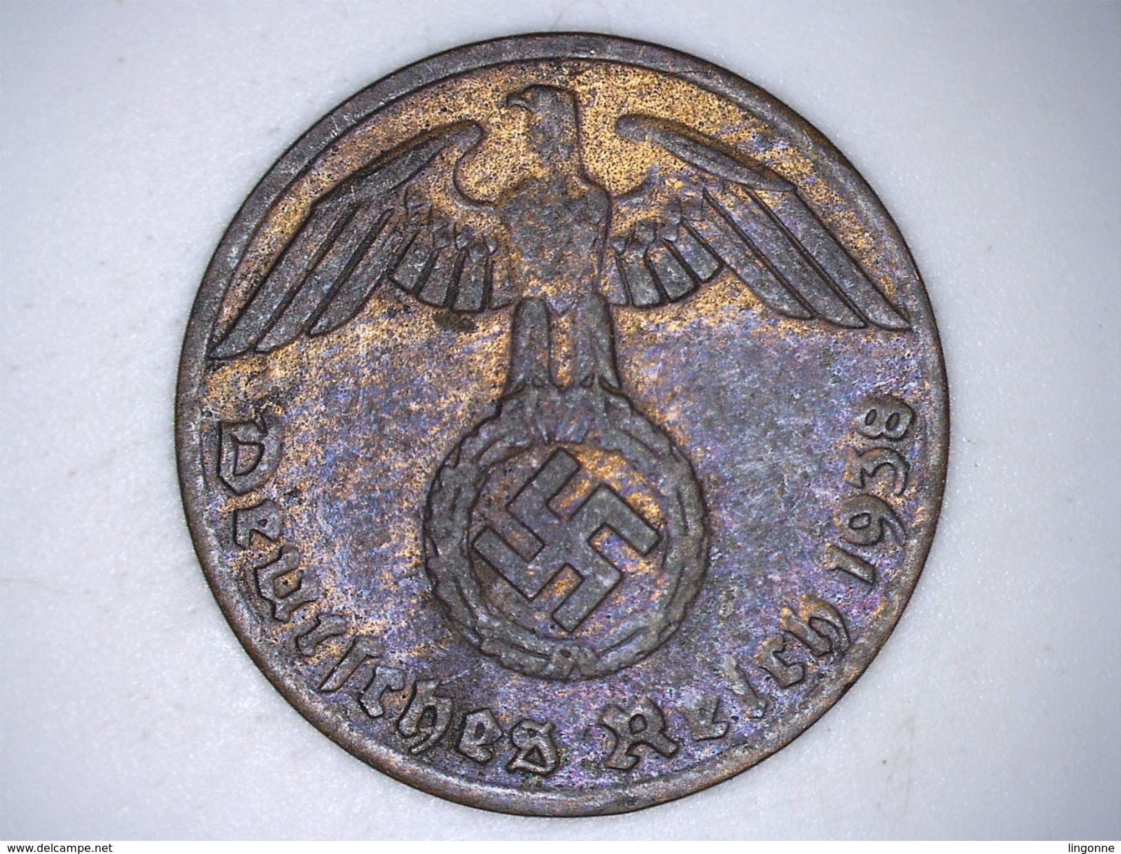 ALLEMAGNE - 1 REICHSPFENNIG 1938 D - 1 Reichspfennig