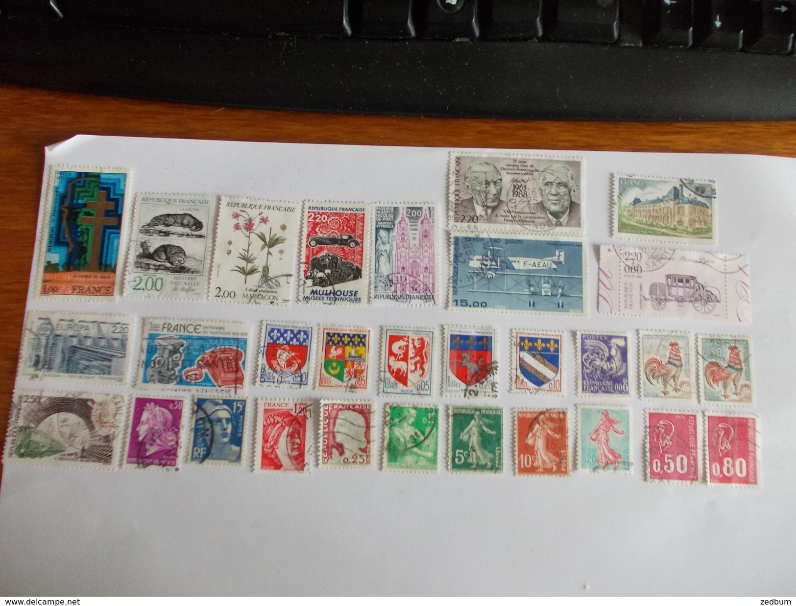 TIMBRE France Lot De 30 Timbres à Identifier N° 616 - Alla Rinfusa (max 999 Francobolli)