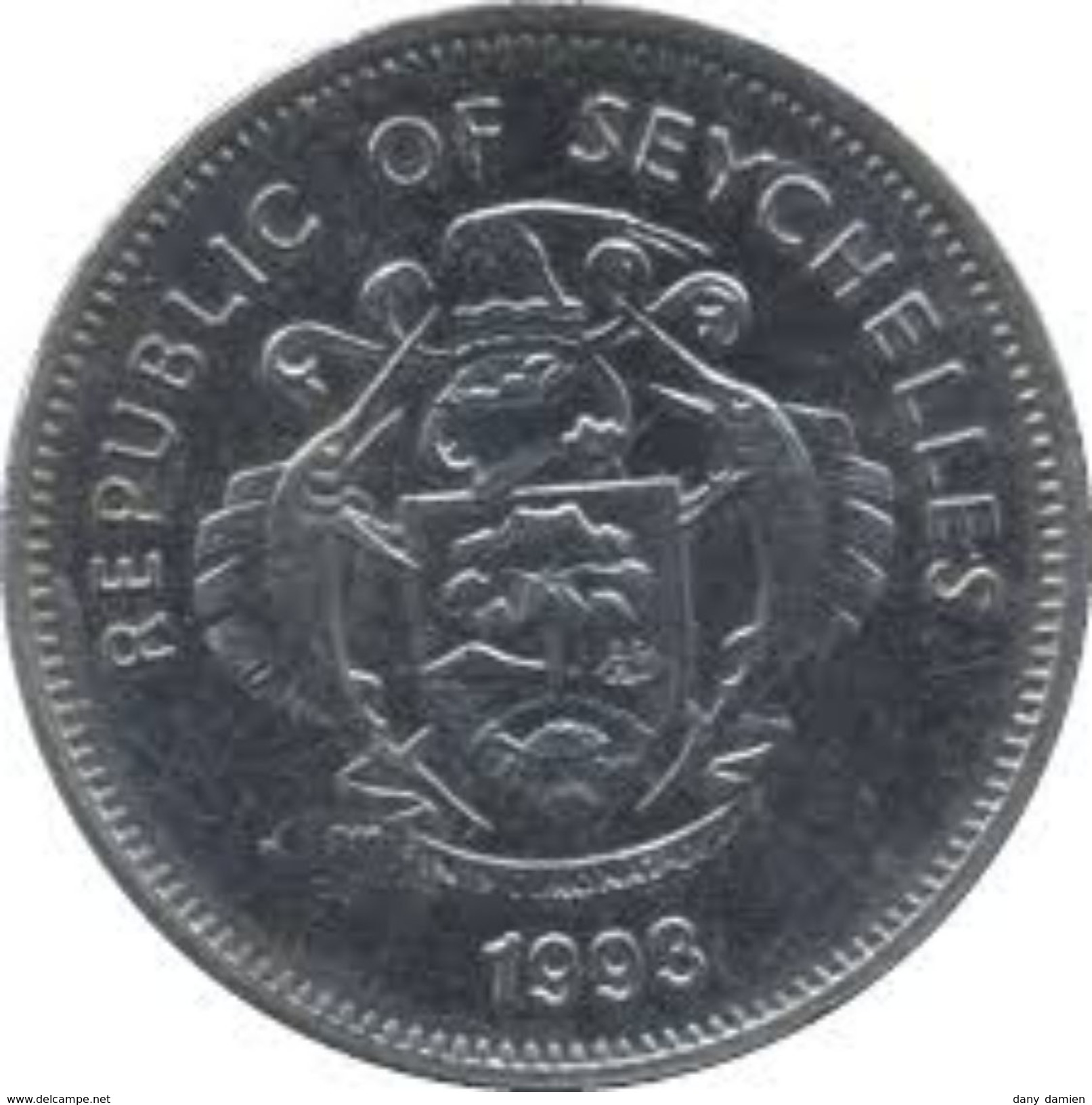 SEYCHELLES - REPUBLIC OF SEYCHELLES - 25 CENTS (1993) A - Seychelles