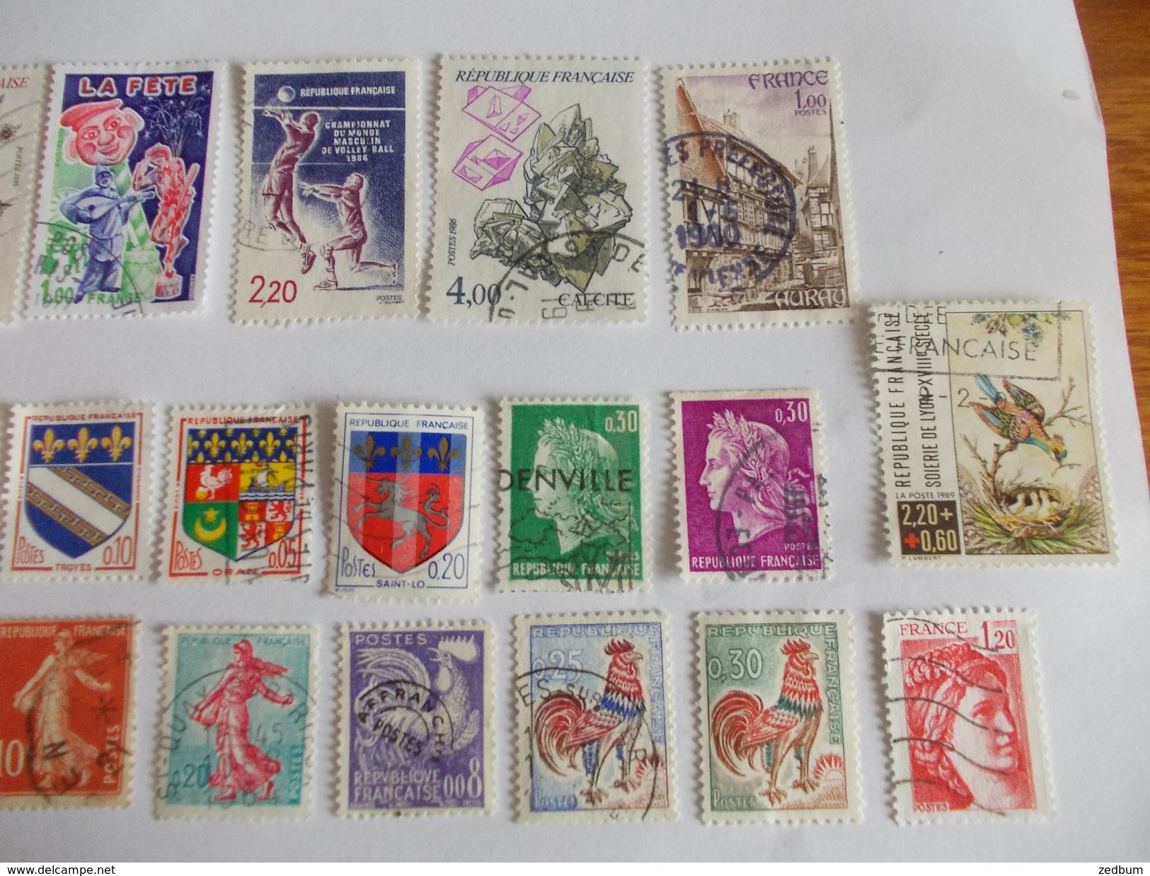 TIMBRE France Lot De 30 Timbres à Identifier N° 618 - Mezclas (max 999 Sellos)