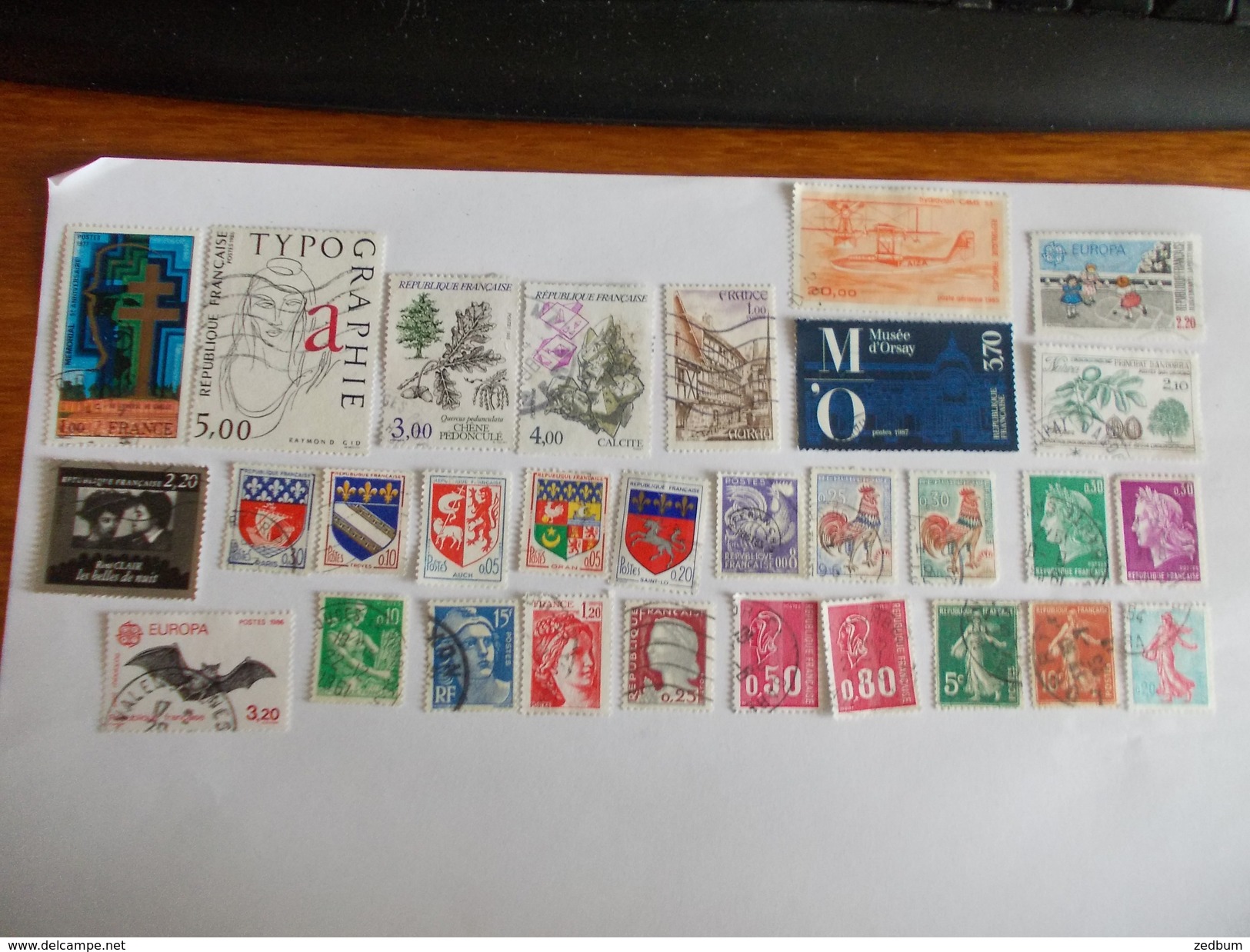 TIMBRE France Lot De 30 Timbres à Identifier N° 620 - Lots & Kiloware (mixtures) - Max. 999 Stamps