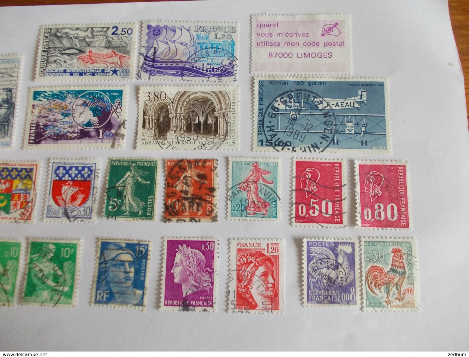 TIMBRE France Lot De 30 Timbres à Identifier N° 621 - Alla Rinfusa (max 999 Francobolli)