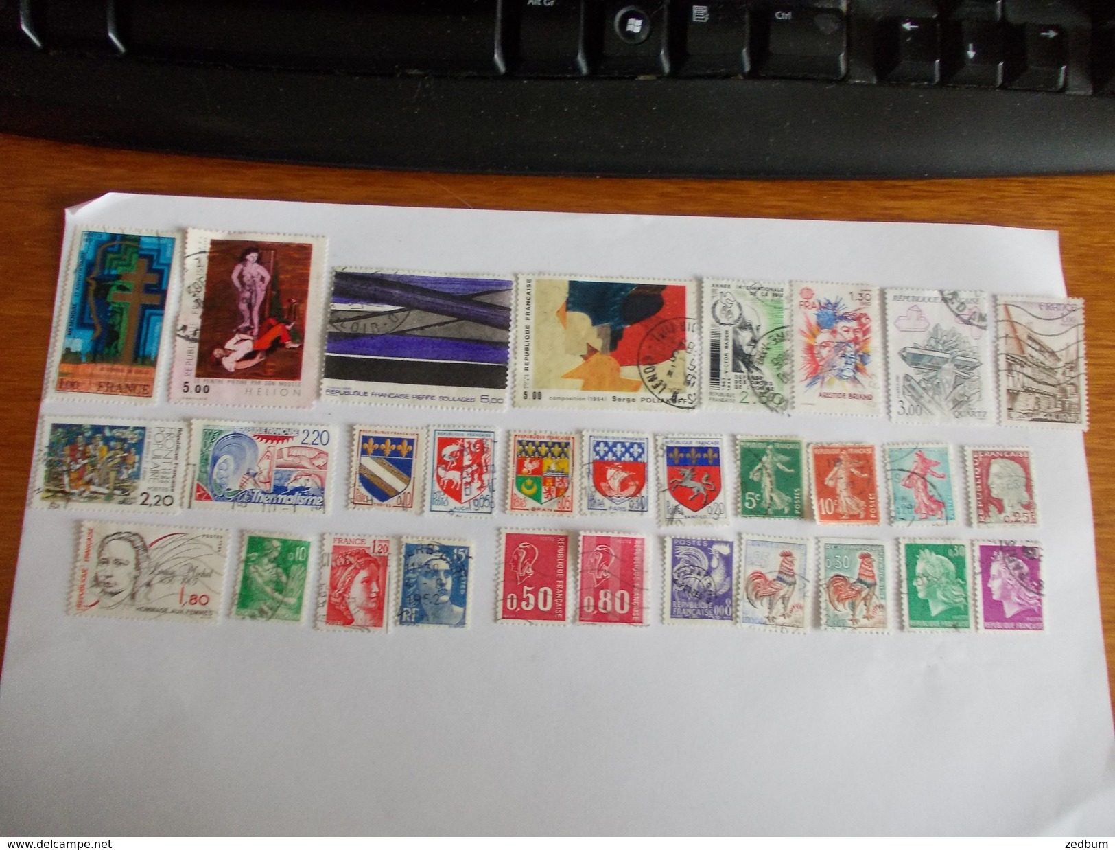 TIMBRE France Lot De 30 Timbres à Identifier N° 623 - Alla Rinfusa (max 999 Francobolli)