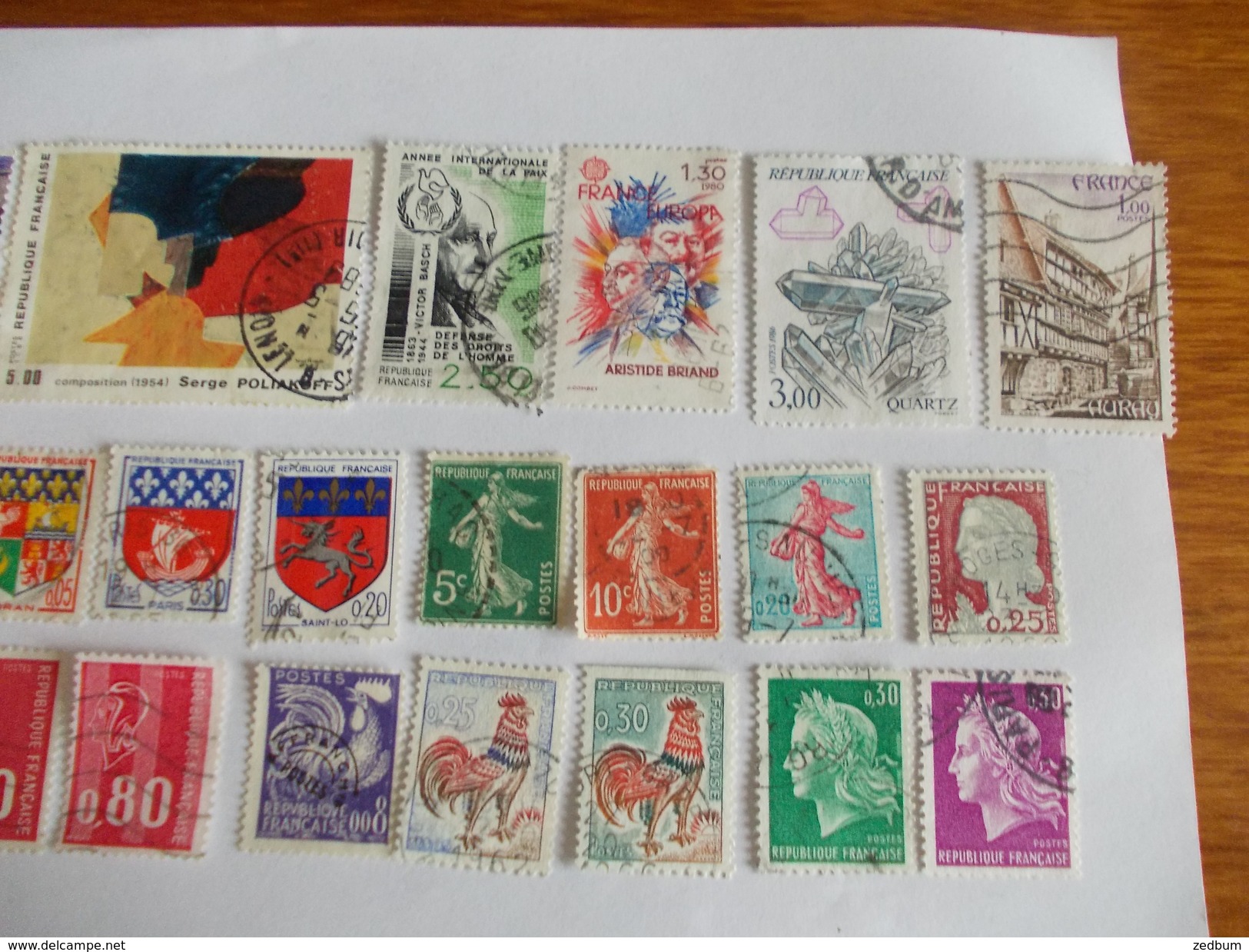 TIMBRE France Lot De 30 Timbres à Identifier N° 623 - Lots & Kiloware (mixtures) - Max. 999 Stamps
