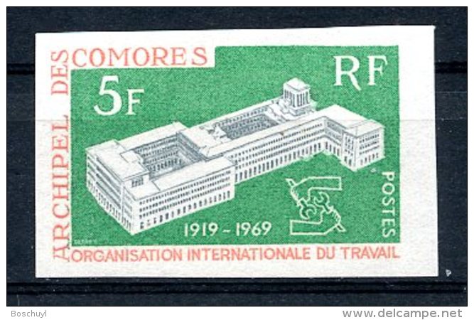 Comoros, Comores, 1969, ILO, International Labour Organization, United Nations, MNH Imperforated, Michel 103 - Comores (1975-...)