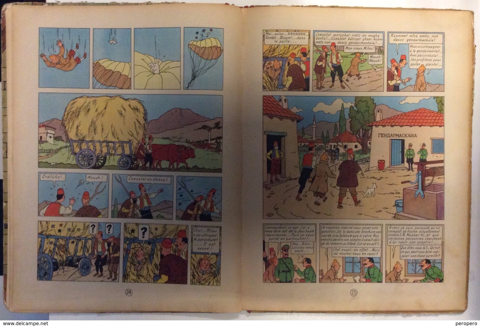 HERGE  LES AVENTURES DE TINTIN  LE SCEPTRE & OTTOKAR    CASTERMAN   1947.