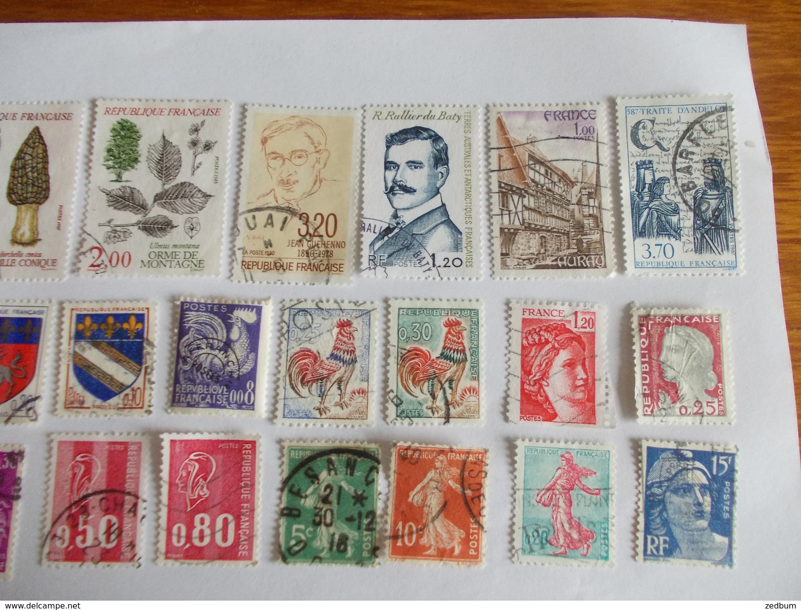 TIMBRE France Lot De 30 Timbres à Identifier N° 624 - Mezclas (max 999 Sellos)