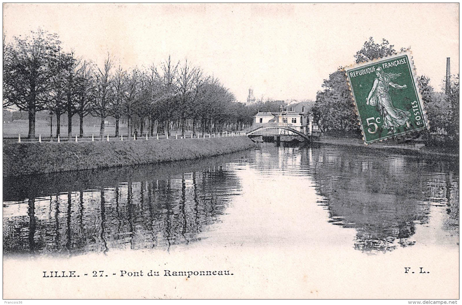 (59) Lille - Pont Du Ramponneau 1909 - Lille