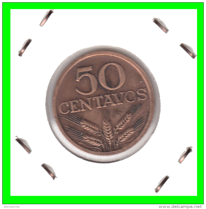 PORTUGAL  MONEDA DE 50 CENTAVOS  AÑO 1976 - Portugal