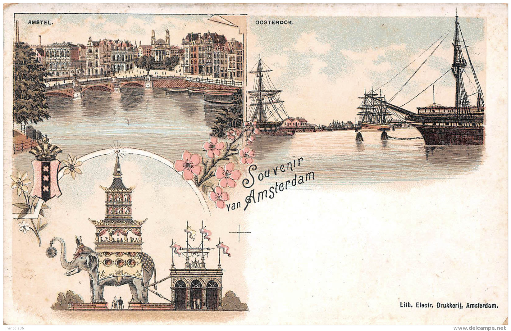 Amsterdam - Pays Bas Holland - Souvenir Van De Amsterdam - Amstel Oosterdok - Amsterdam