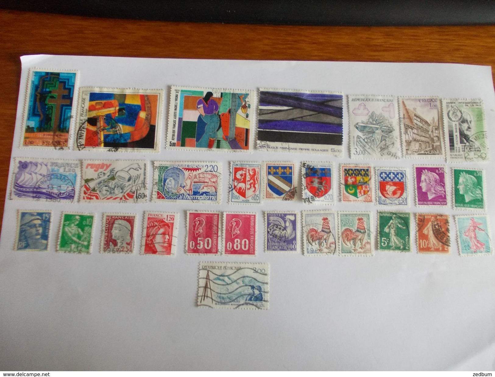 TIMBRE France Lot De 30 Timbres à Identifier N° 625 - Alla Rinfusa (max 999 Francobolli)