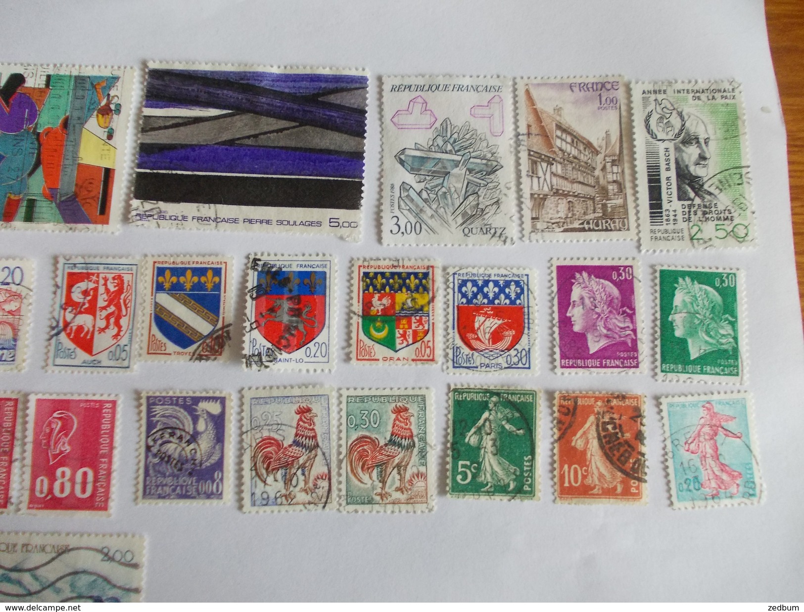 TIMBRE France Lot De 30 Timbres à Identifier N° 625 - Lots & Kiloware (mixtures) - Max. 999 Stamps