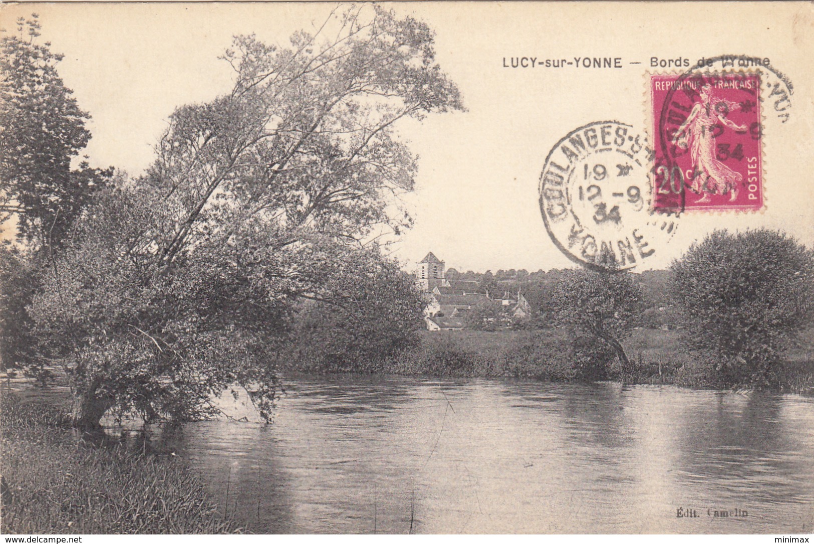 Lucy-sur-l'Yonne - Bords De L'Yonne - 1934 - Autres & Non Classés