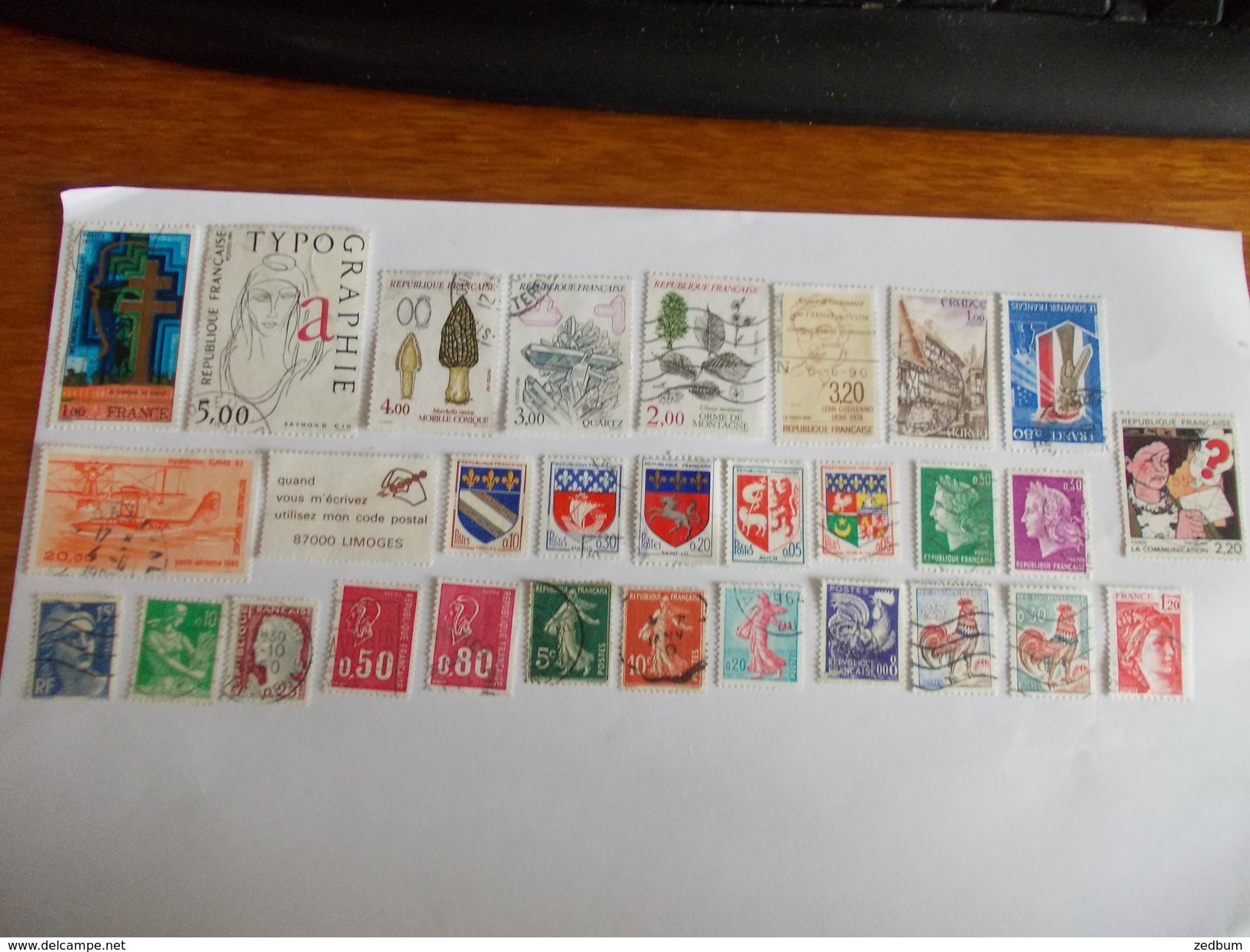 TIMBRE France Lot De 30 Timbres à Identifier N° 626 - Alla Rinfusa (max 999 Francobolli)