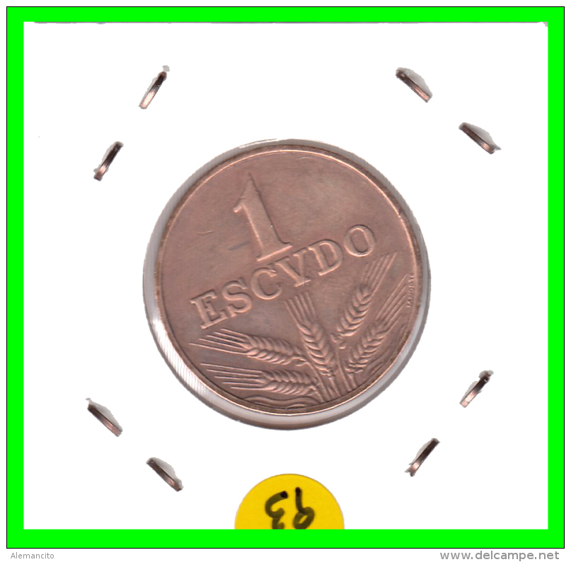 PORTUGAL  MONEDA DE  1 ESCUDO    AÑO 1977 - Portugal