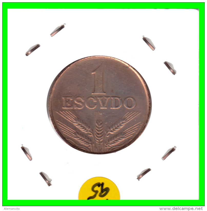 PORTUGAL  MONEDA DE  1 ESCUDO    AÑO 1974 - Portugal