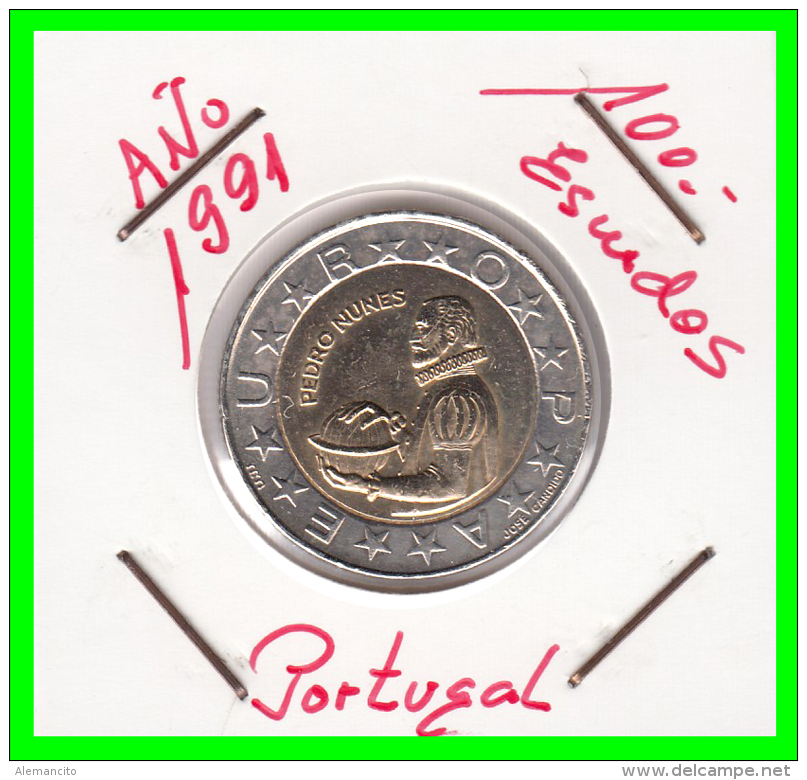 PORTUGAL  MONEDA DE  100  ESCUDOS    AÑO 1991 - Portugal