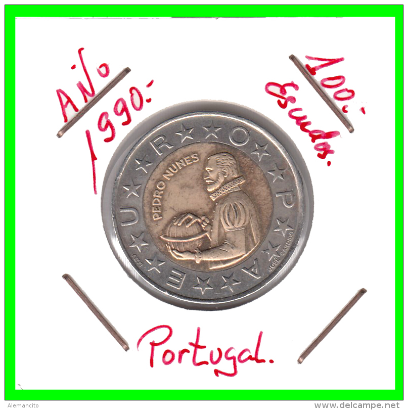 PORTUGAL  MONEDA DE  100  ESCUDOS    AÑO 1990 - Portugal