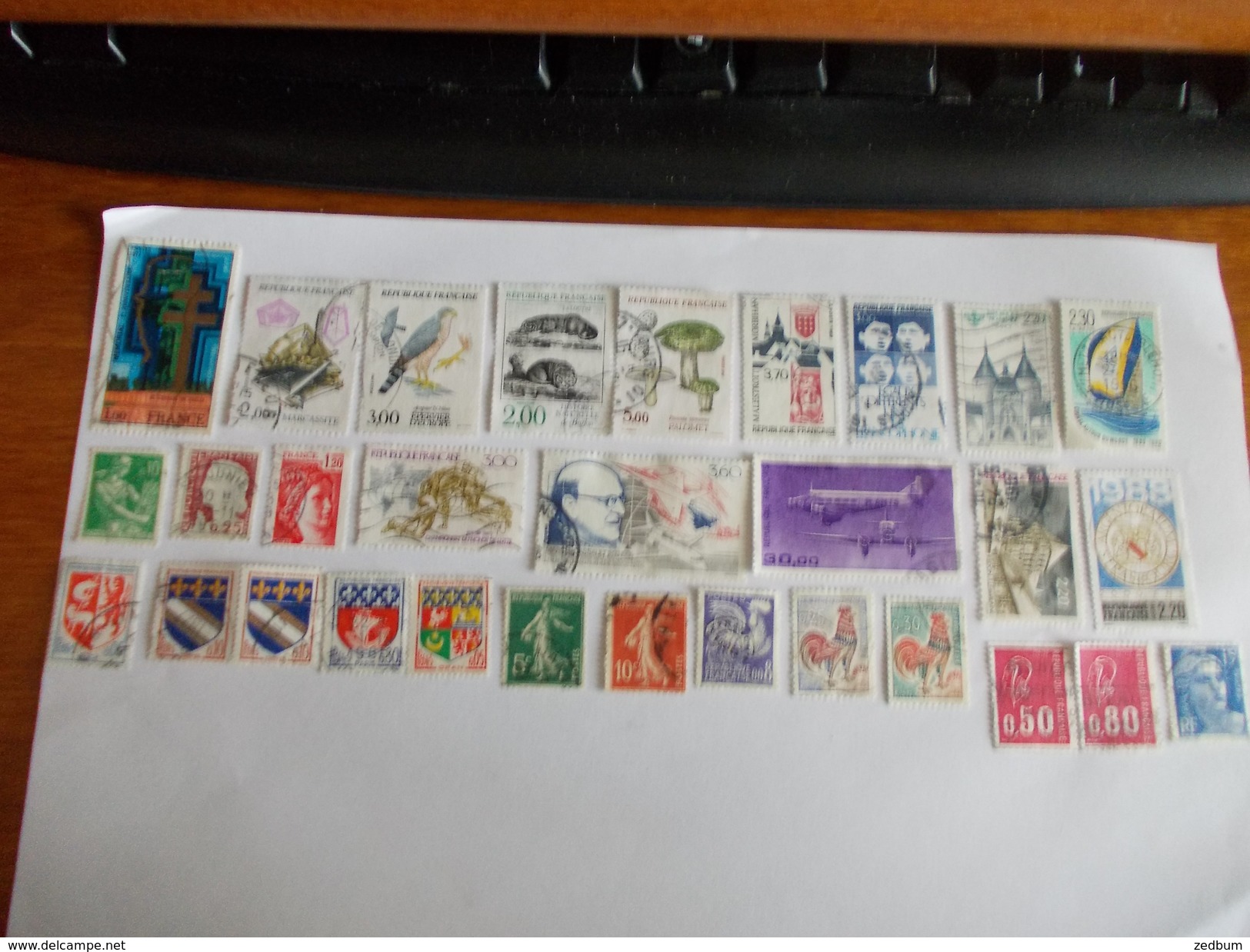 TIMBRE France Lot De 30 Timbres à Identifier N° 628 - Lots & Kiloware (mixtures) - Max. 999 Stamps