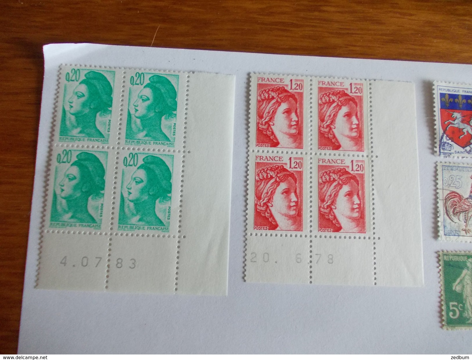 TIMBRE France Lot De Timbres à Identifier Dont Des Neufs N° 633 - Lots & Kiloware (mixtures) - Max. 999 Stamps