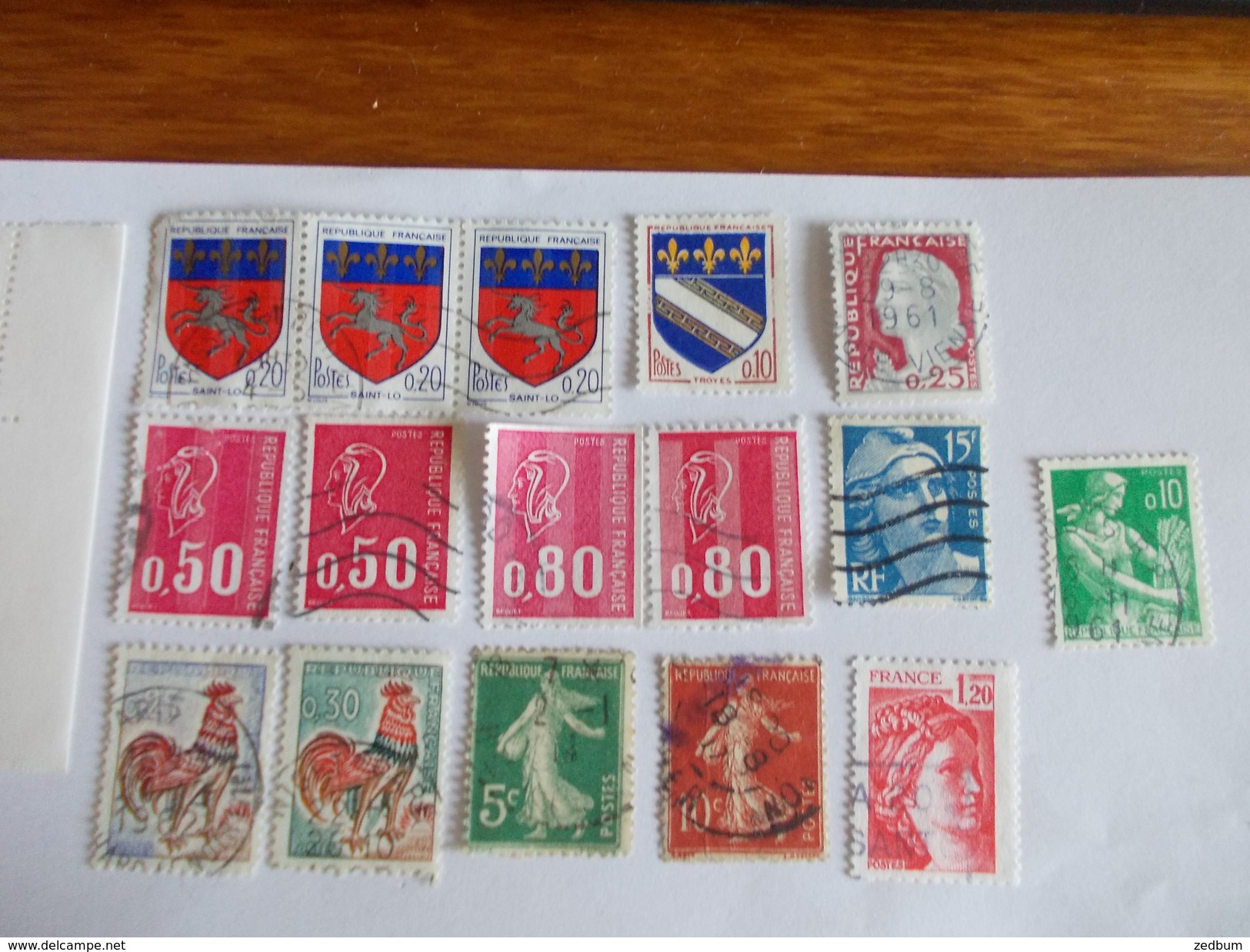TIMBRE France Lot De Timbres à Identifier Dont Des Neufs N° 634 - Lots & Kiloware (mixtures) - Max. 999 Stamps