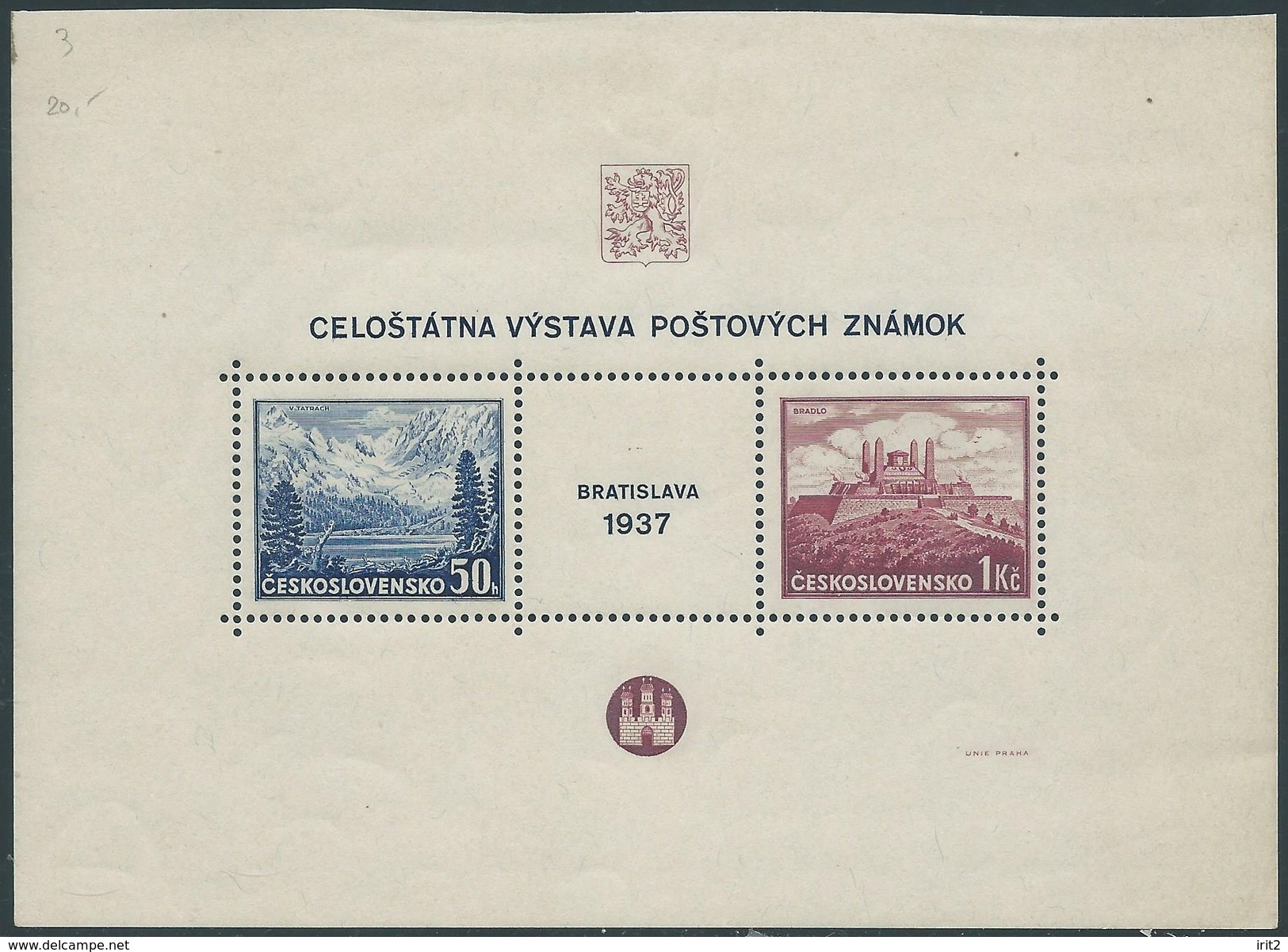 STAMPS - Czechoslovakia - CECOSLOVACCHIA - BRATISLAVA  1937 - Very Beautiful Block MNH - Nuovi