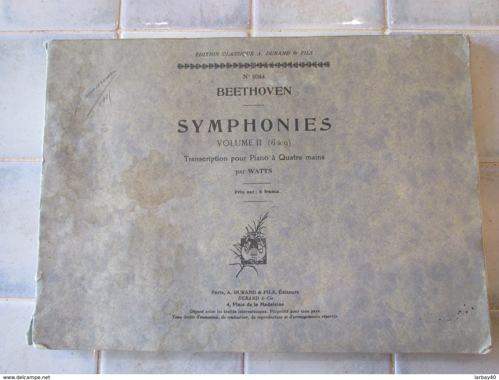 Beethoven Symphonies Volumes 2 - 6 A 9 - Piano - A-C