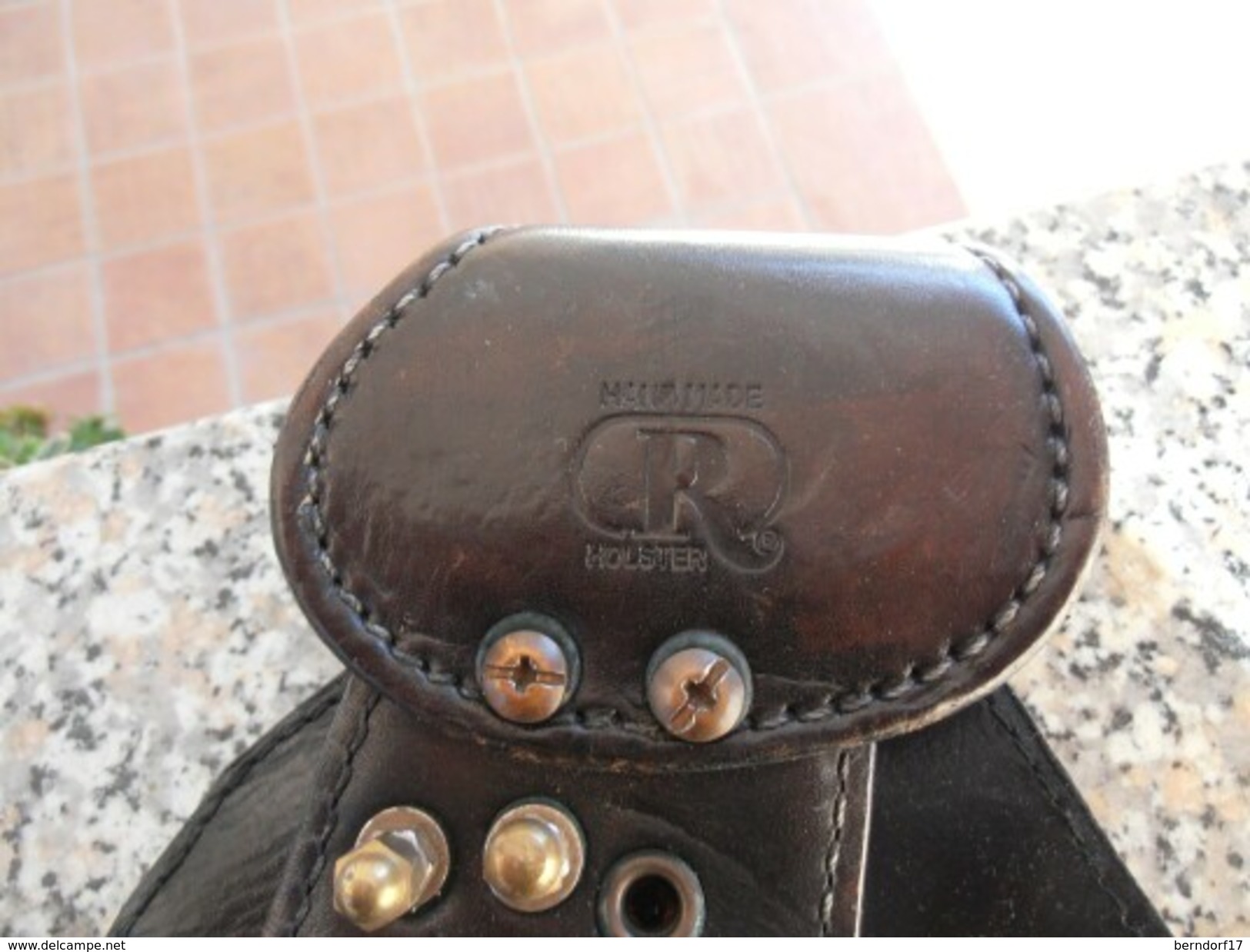 CUSTOM RADAR LEATHER REVOLVER HOLSTER BIANCHI CUP - FONDINA RADAR CUSTOMIZZATA PER REVOLVER BIANCHI CUP - Equipaggiamento