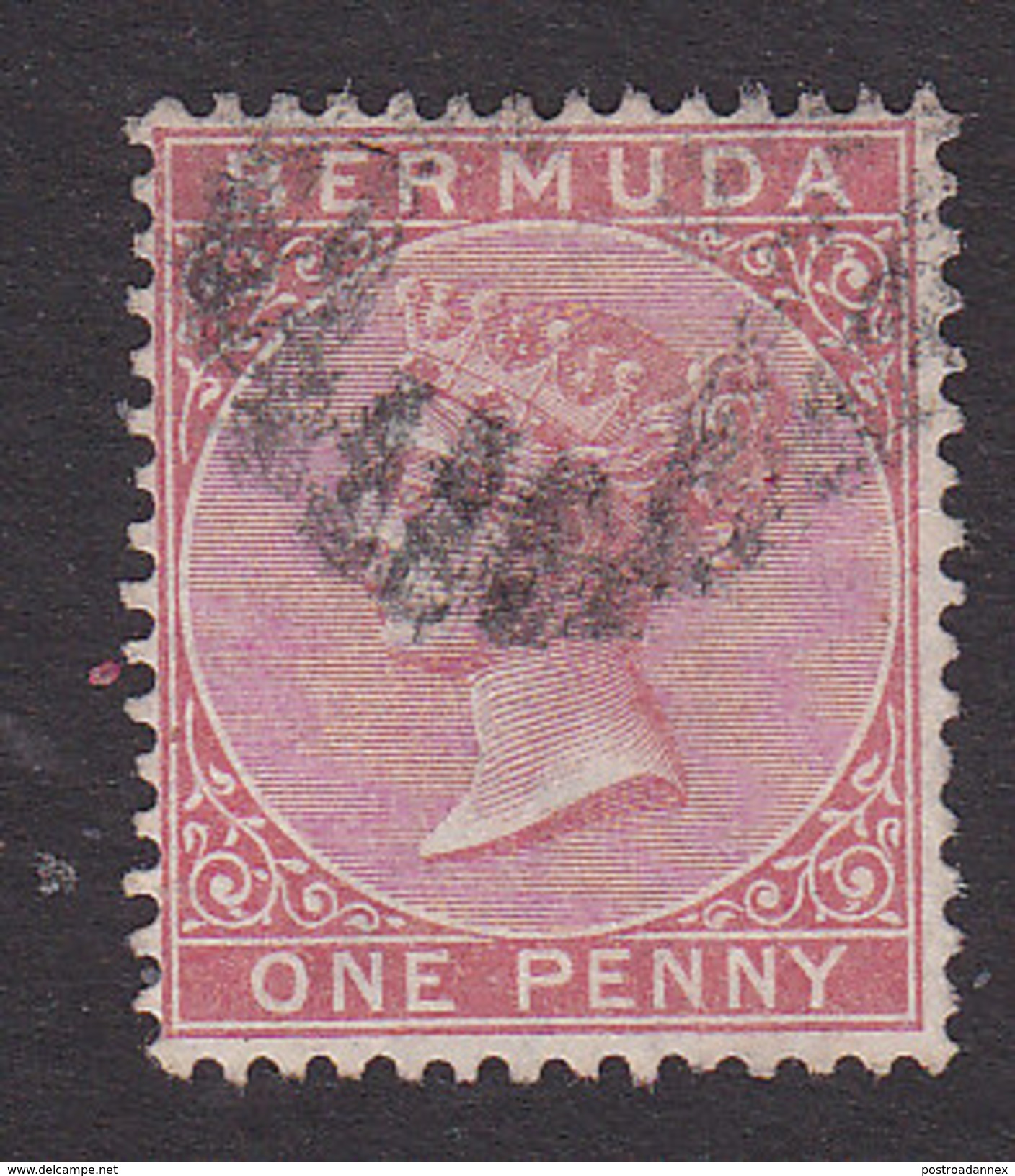 Bermuda, Scott #1, Used, Victoria, Issued 1865 - Bermudes