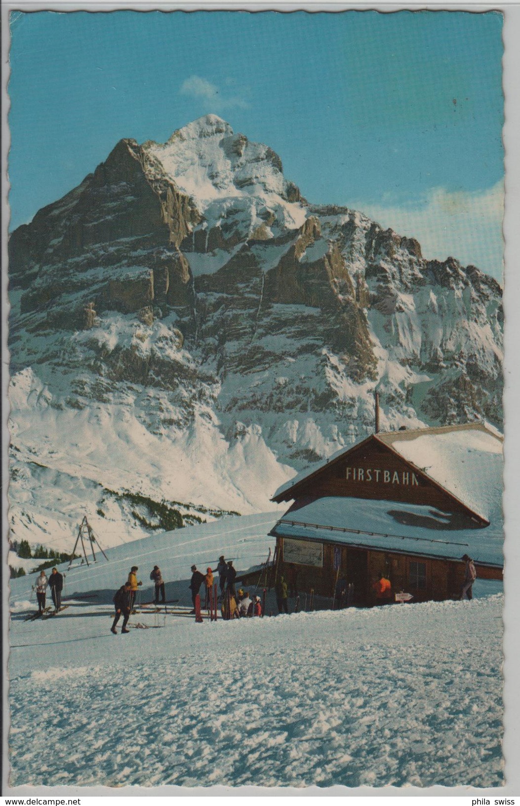 Grindelwald-First Mit Wetterhorn Im Winter En Hiver - Grindelwald