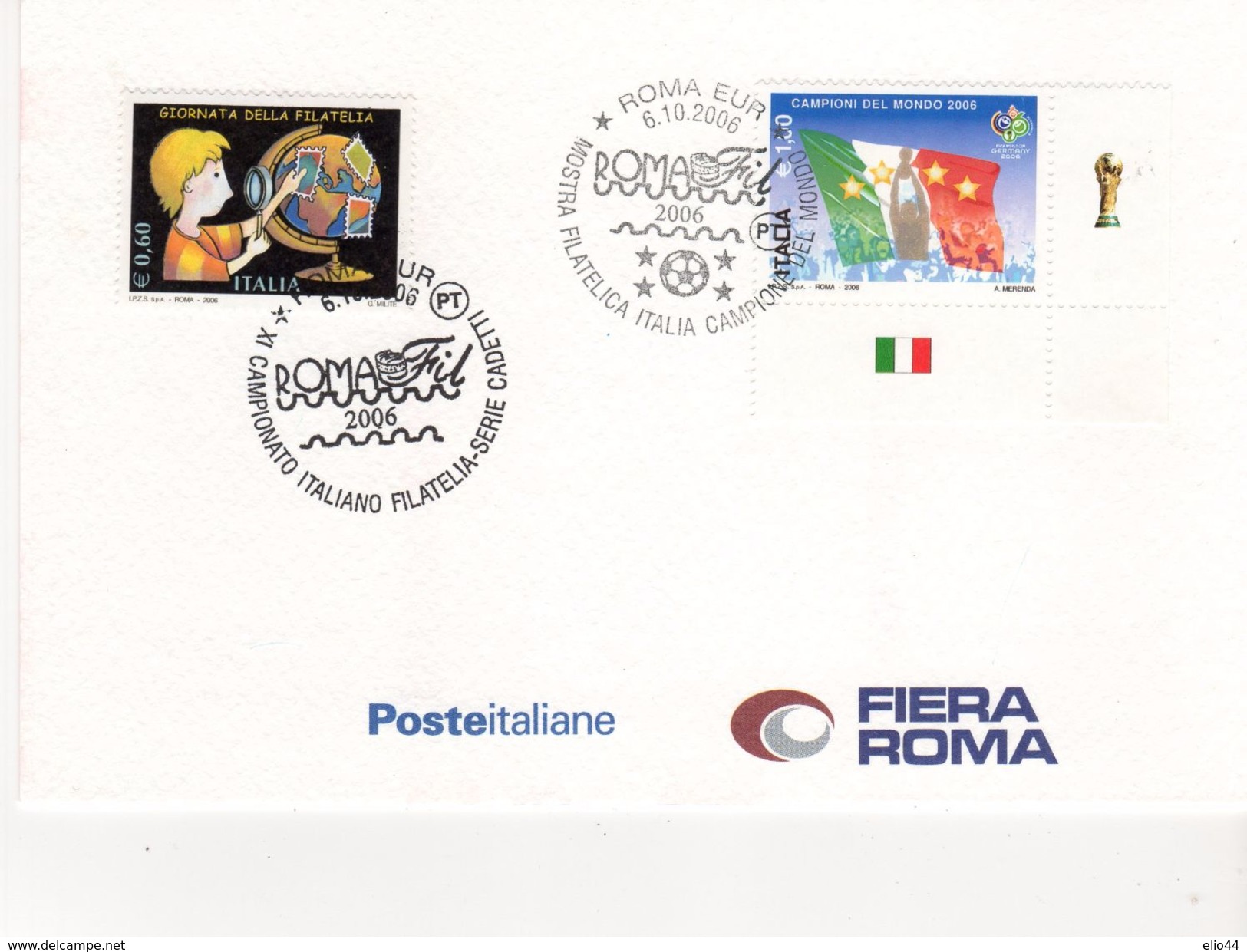 Roma Eur /06 - Romafil 2006 - Invito Alla Cerimonia Di Inaugurazione  5^ Edizione Del Salone Del Francobollo - - Borse E Saloni Del Collezionismo