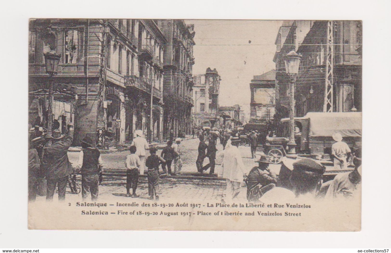 Salonique  --  Incendie Des 18-19-20 Aout 1917 - Macédoine Du Nord