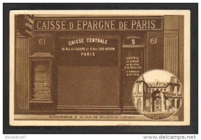 France - 75 - Paris - Caisse D'Epargne De Paris - Rue De Belleville - Arrondissement: 19