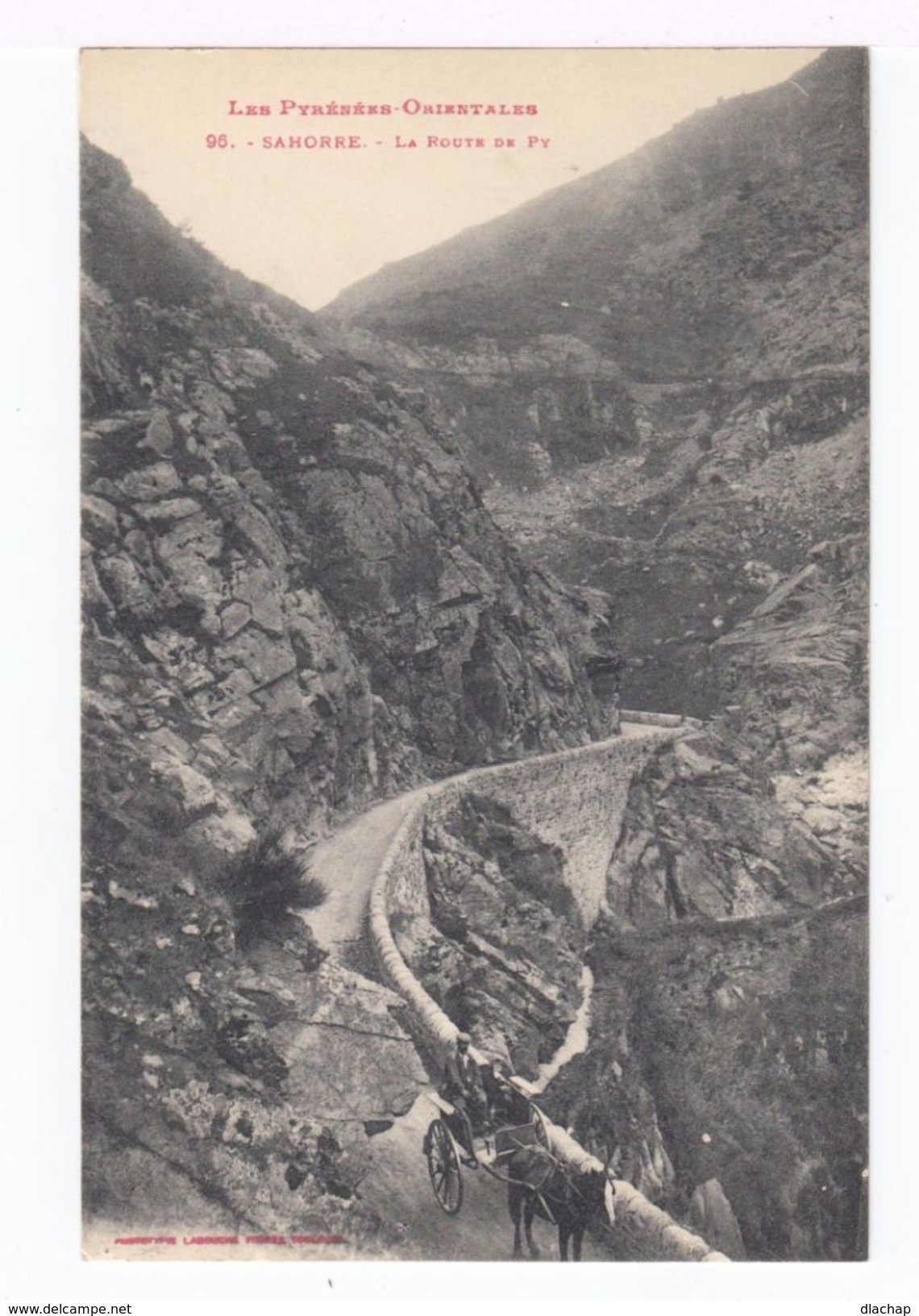 Les Pyrénées Orientales. Sahorre. La Route De Py. (1924r) - Autres & Non Classés