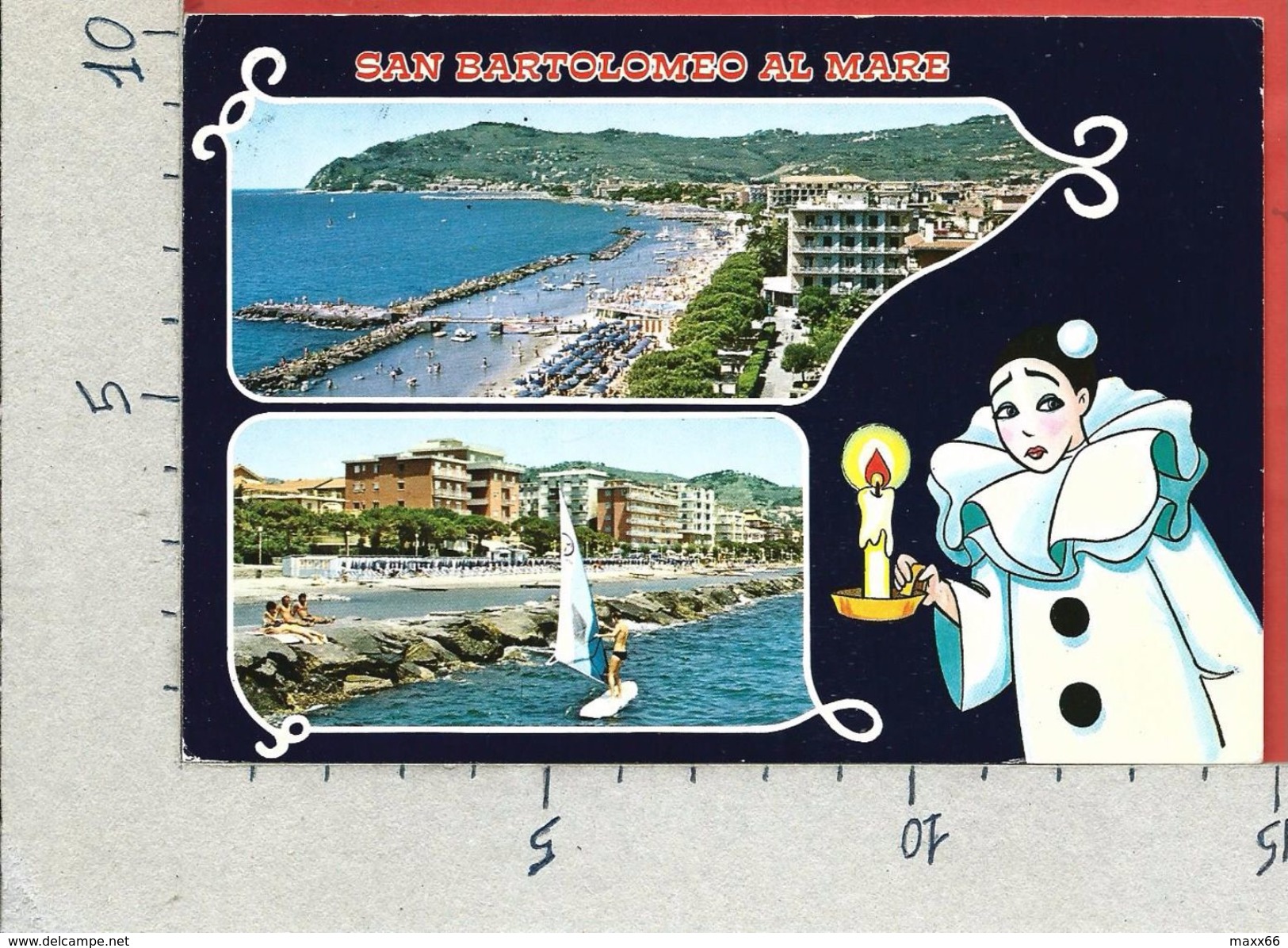 CARTOLINA VG ITALIA - SAN BARTOLOMEO AL MARE (IM) - Vedutine - Pierrot - 10 X 15 - ANN. 198? - Imperia