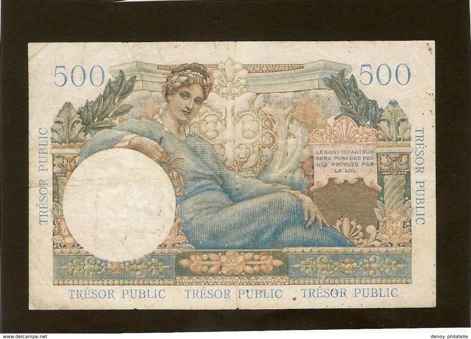 France Billet De 500 Francs Surchargé 5 Nouveaux Trancs Ref Fayet VF 37 - 1955-1963 Trésor Public